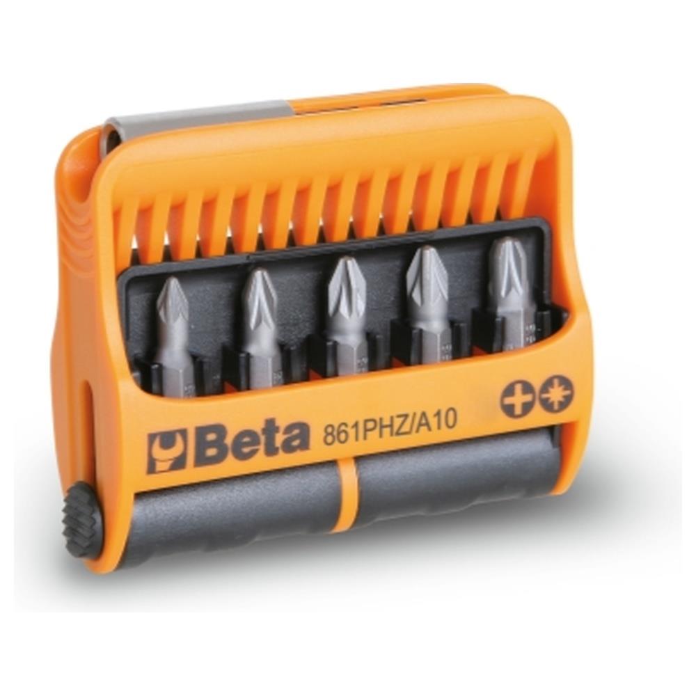10 inserti con portainserti magnetico in astuccio tascabile beta 861phz/a10