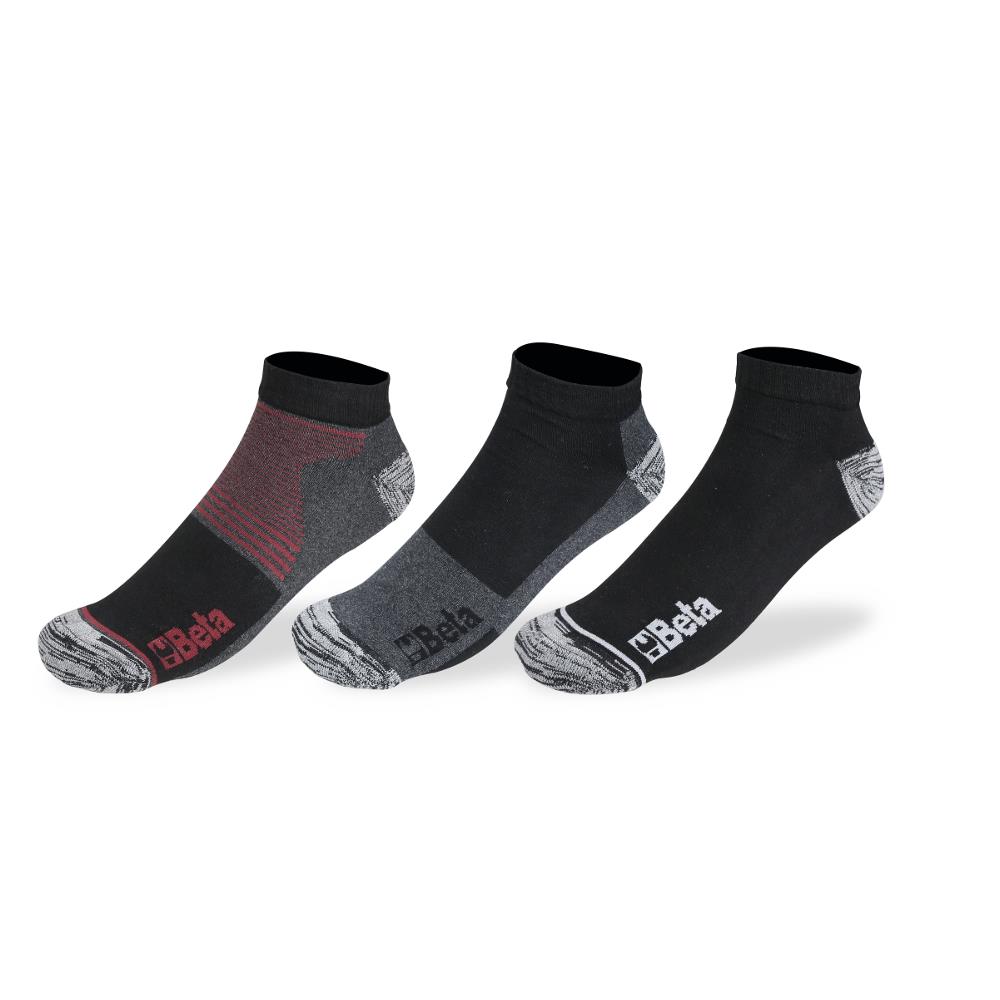 3 paia calze sneakers in cotone riciclato beta 7430t 43/46