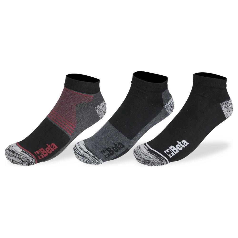 3 paia calze sneakers in cotone riciclato beta 7430t