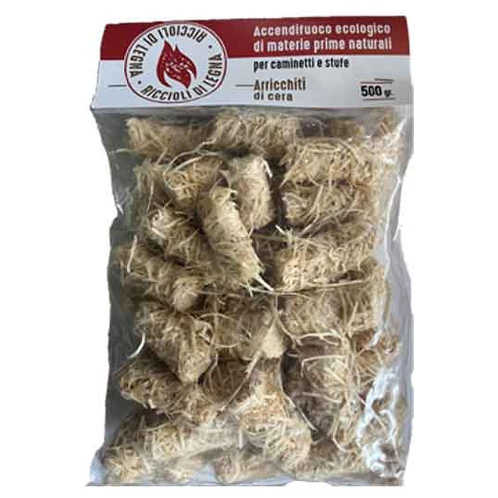 accendifuoco in riccioli 500 gr