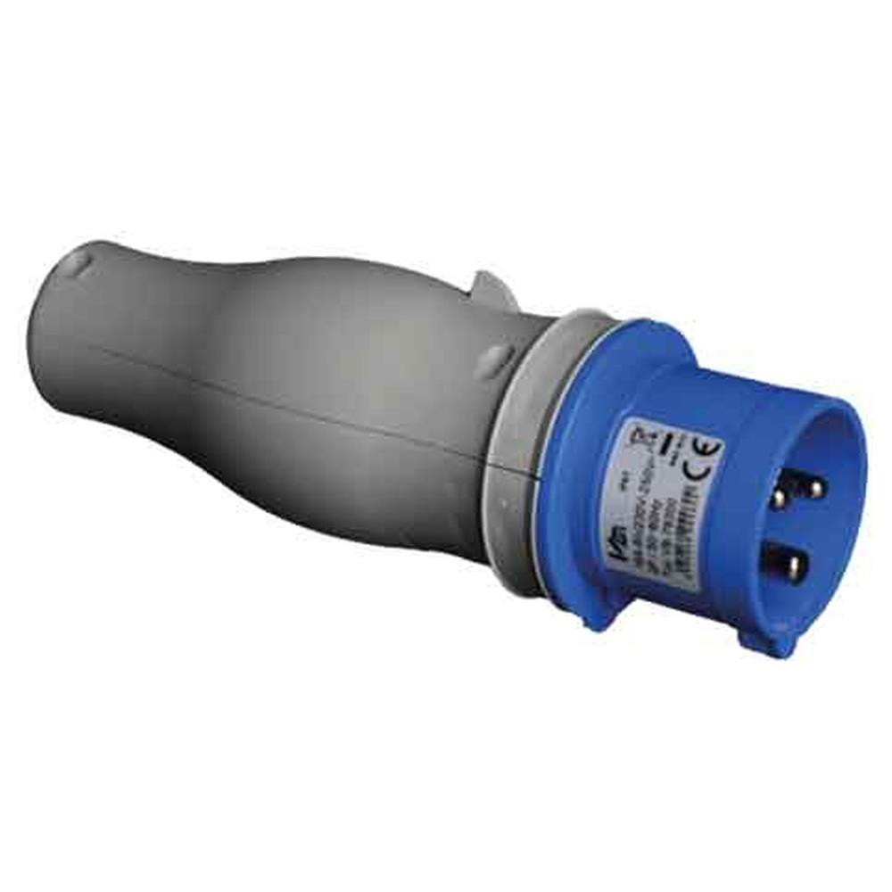 adattatore convertispina ip67 220v spina 2p+t 16a 230v cee - presa schuko 10/16a 230v