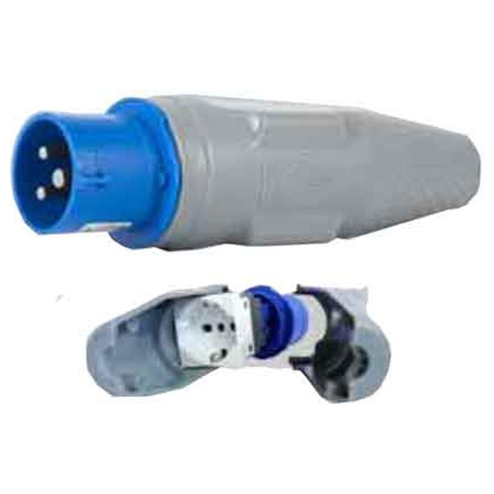 adattatore convertispina spina 2p+t 16a 230v cee - presa schuko 10/16a 230v