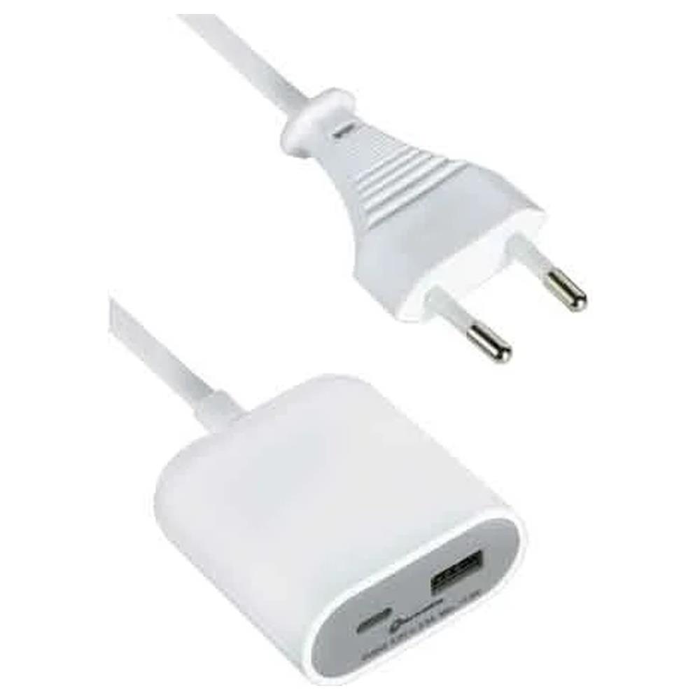 adattatore 'gummy line' 1 usb + 1 usb type 'c'