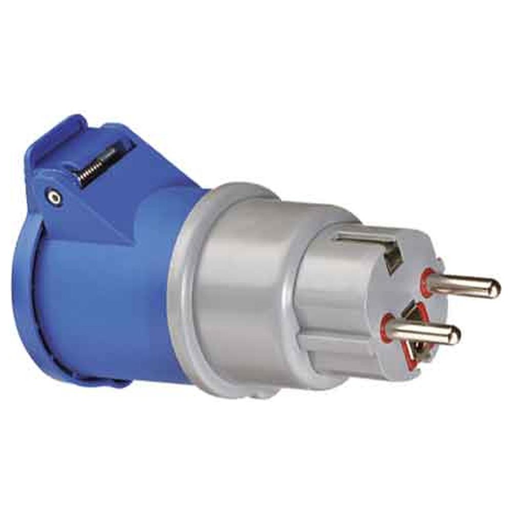adattatore industriale spina schuko 10a 2p+t 220v