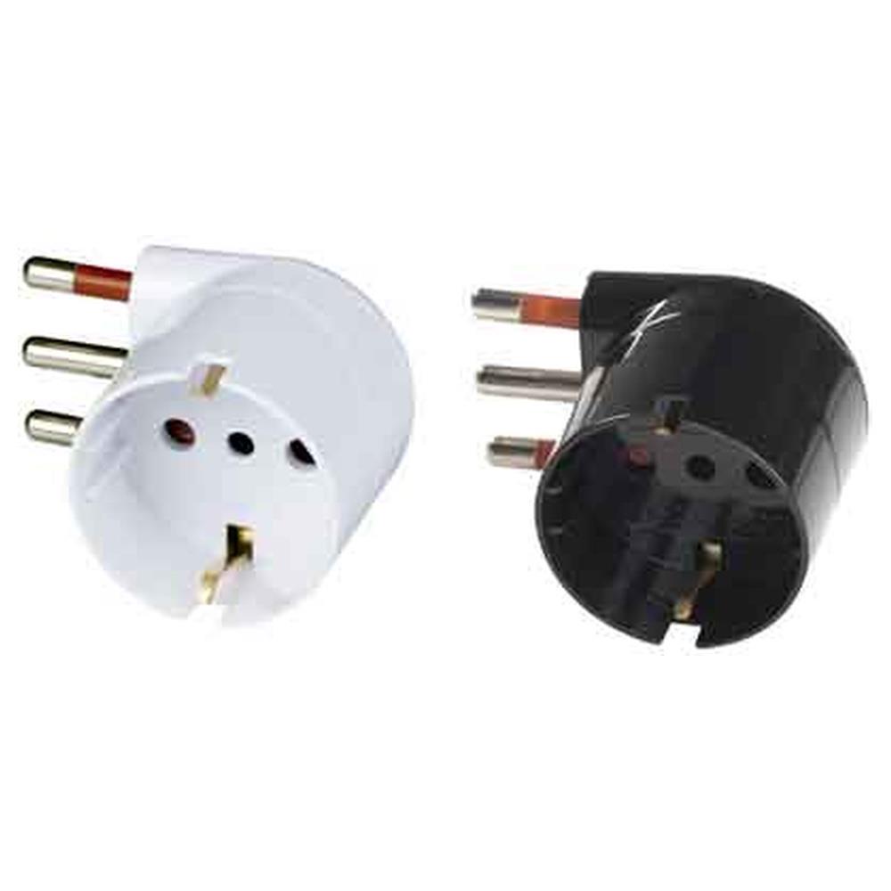 adattatore salvaspazio 90° schuko 16a rosi