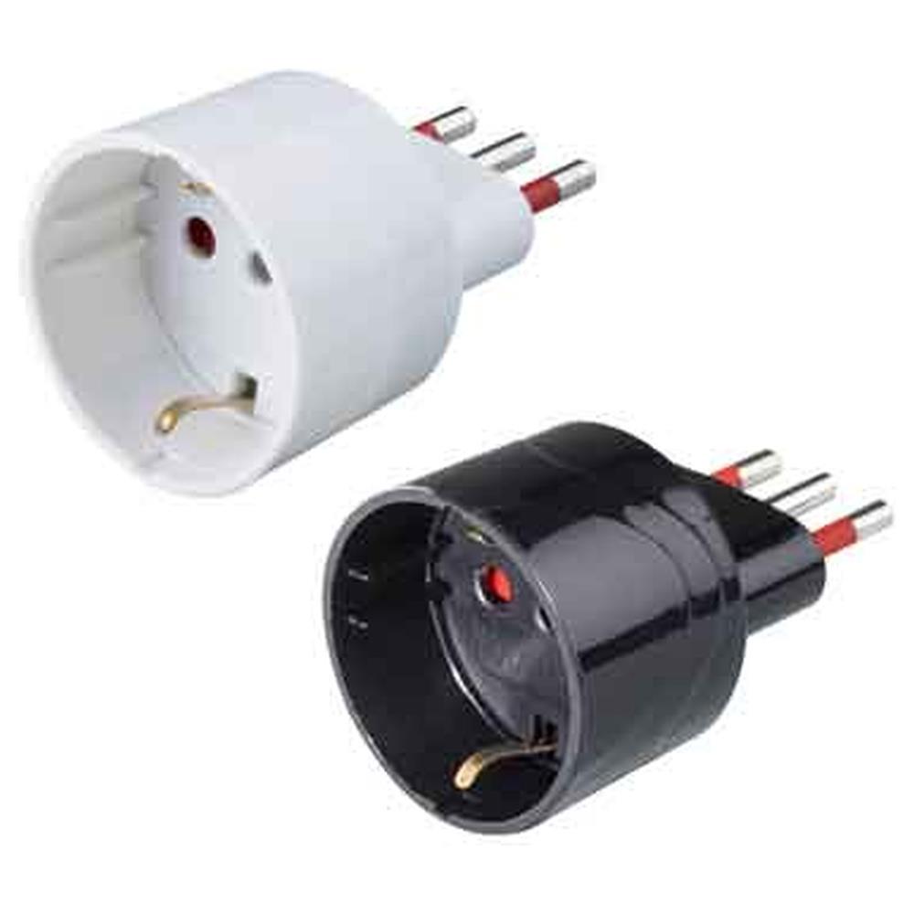 adattatore semplice schuko 10a rosi