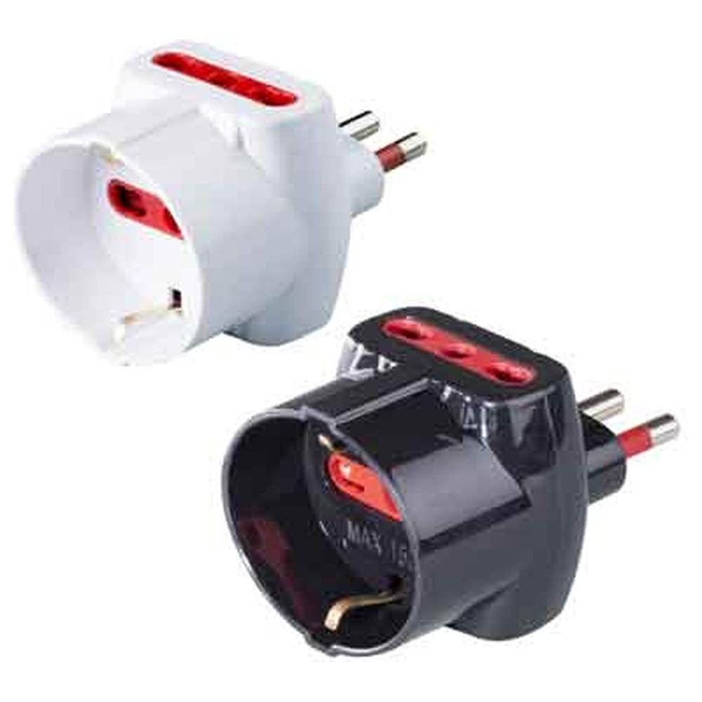 adattatore triplo schuko/bivalente 16a rosi