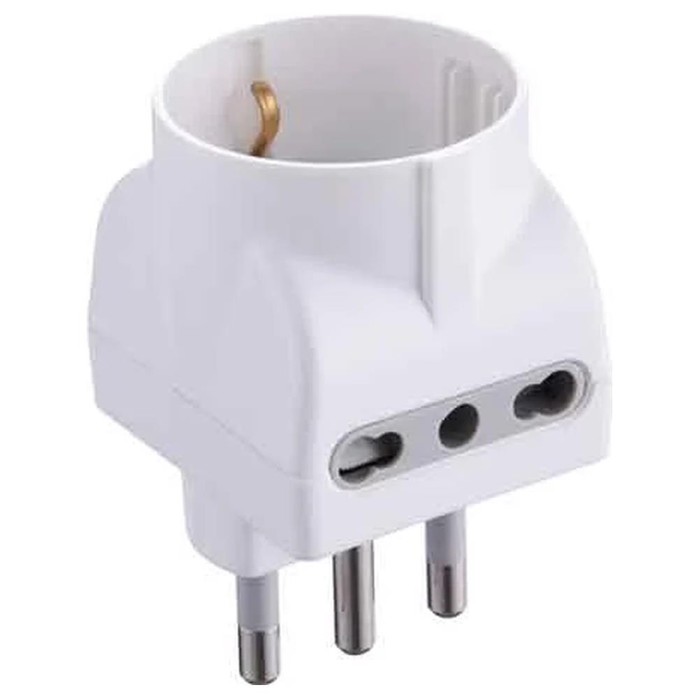 adattatore triplo schuko/bivalente