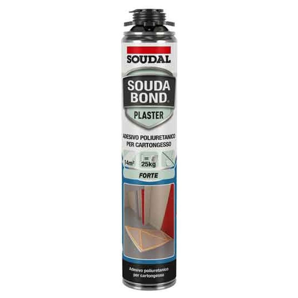 adesivo poliuretanico 'soudabond plaster' soudal 750 ml - pistola