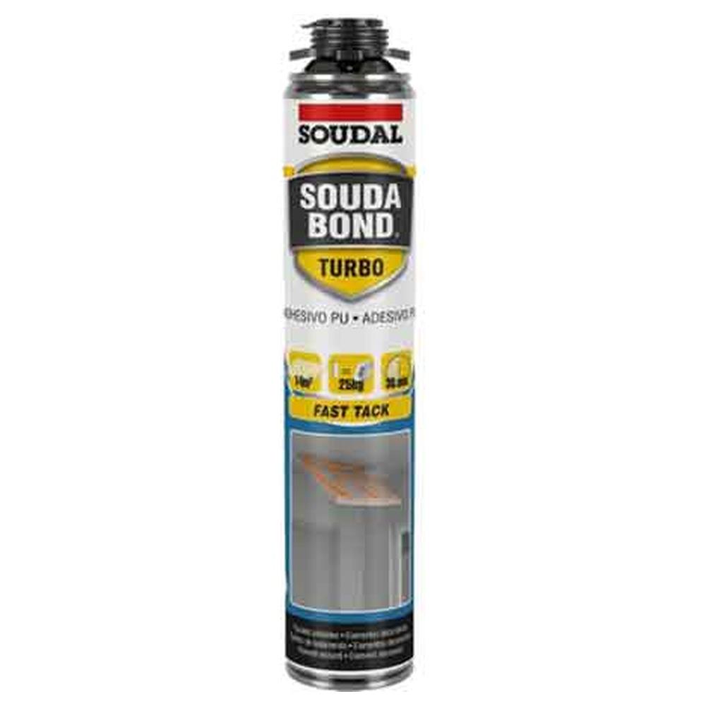 adesivo poliuretanico 'soudabond turbo gun' soudal 750 ml - pistola
