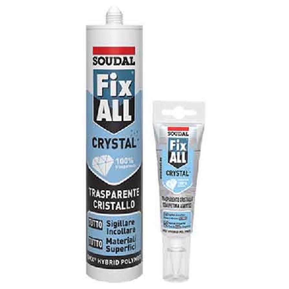 adesivo sigillante 'fix all crystal' soudal