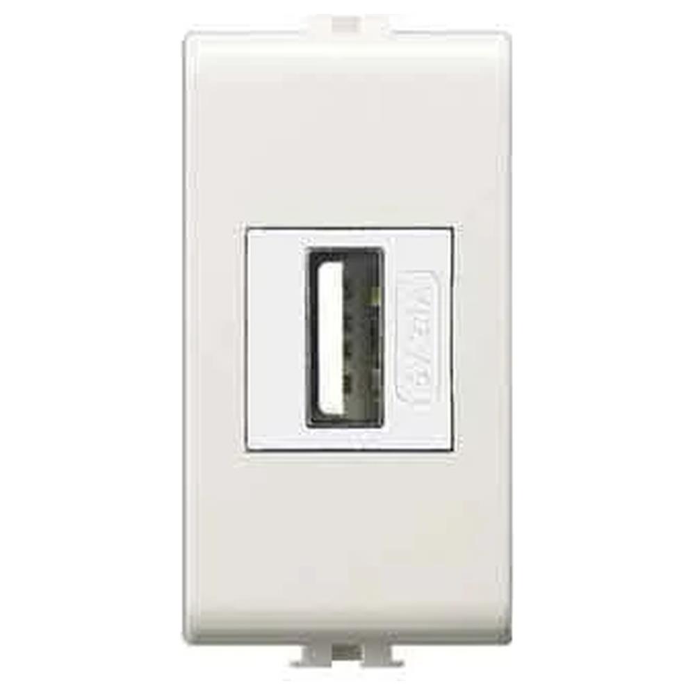 alimentatore da incasso usb 'easy' bianco