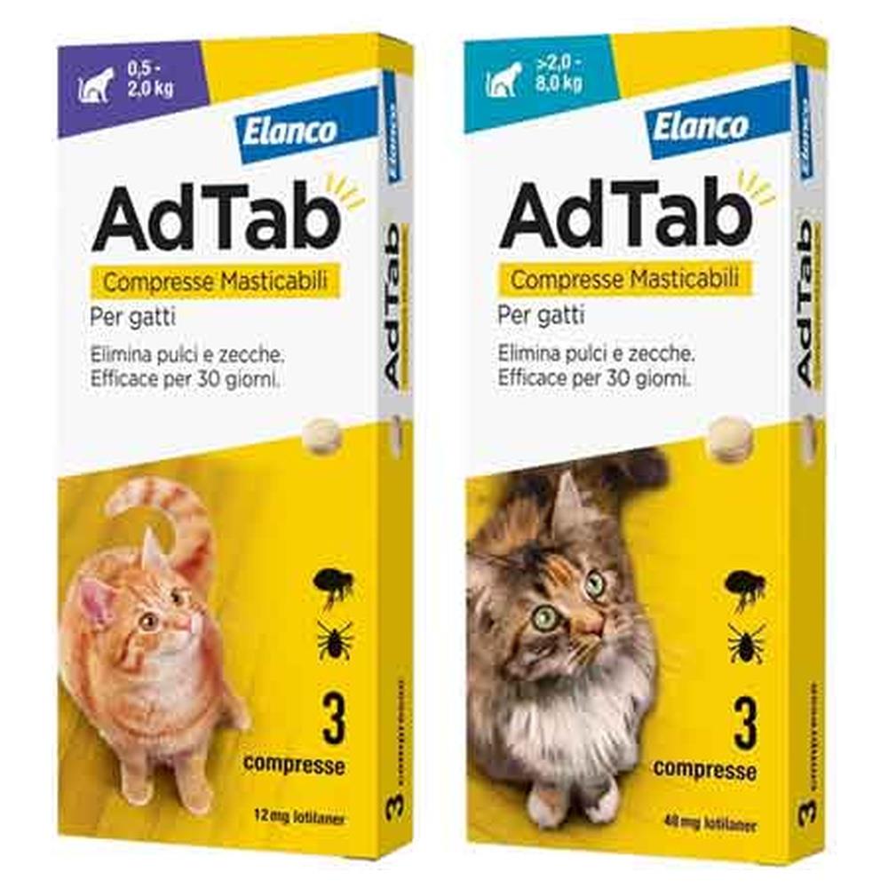 antiparassitario a compresse masticabili 'adtab'