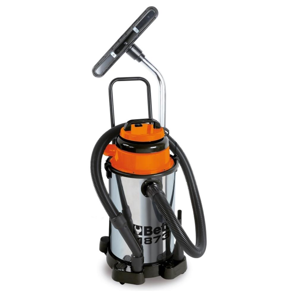 aspiratore 30 litri per solidi e liquidi bidone in acciaio inox beta 1873