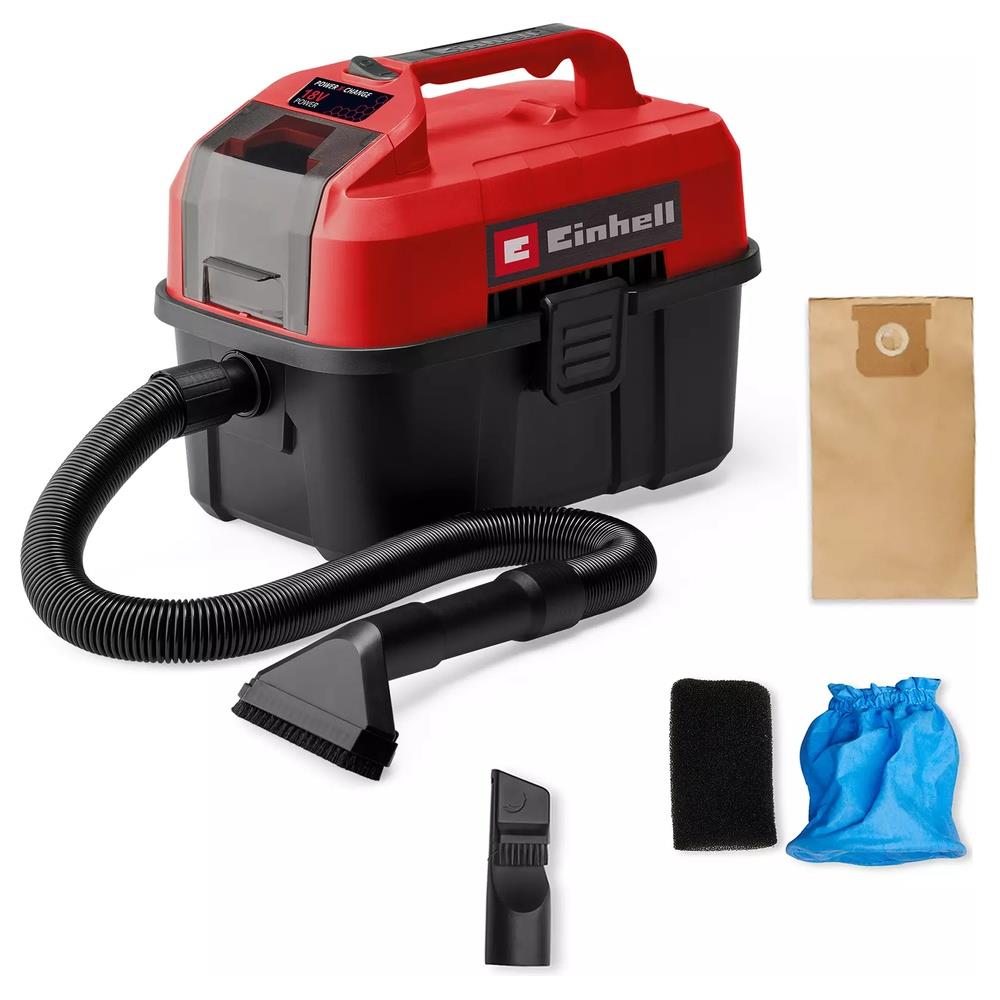 aspiratutto einhell a batteria te-vc 18/10 li - solo