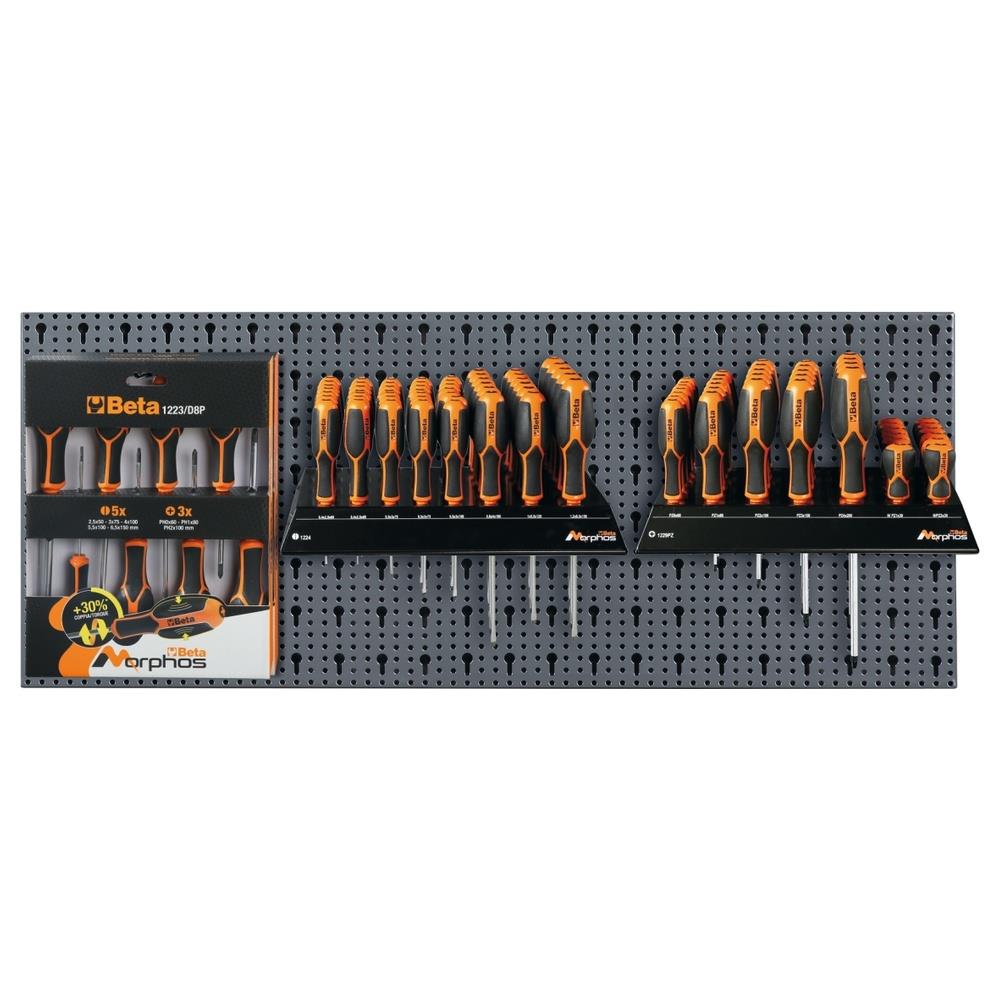 assortimento 116 utensili, con ganci senza pannello beta 6600 m/374