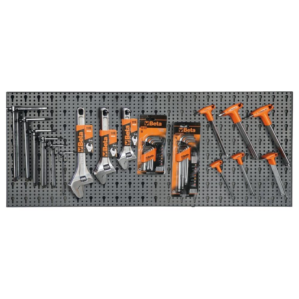 assortimento 220 utensili, con ganci senza pannello beta 6600 m/59