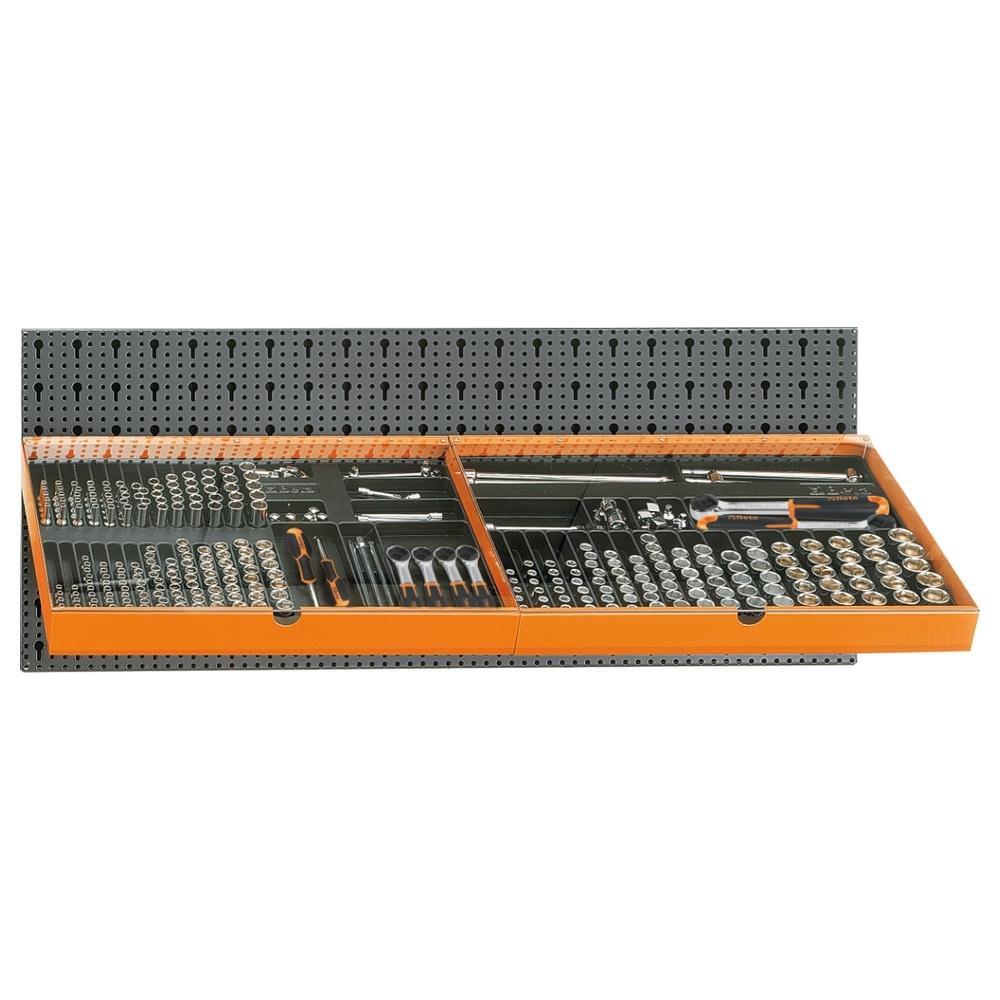assortimento 329 utensili, con ganci senza pannello beta 6600 m/112