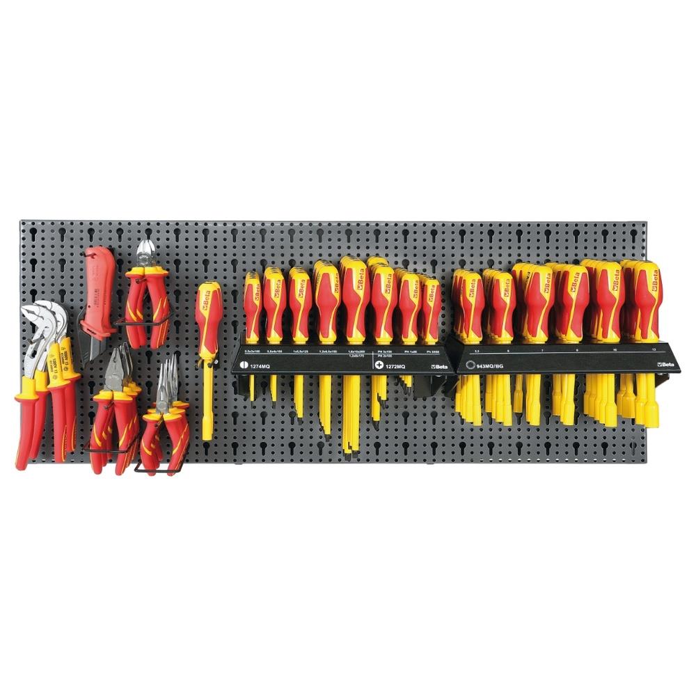 assortimento 87 utensili, con ganci senza pannello beta 6600 m/643