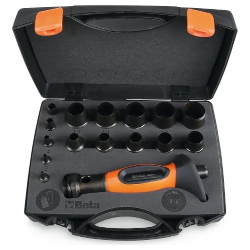 assortimento di 15 fustelle da 3 a 30 mm e 1 accessorio beta 1105/c16t