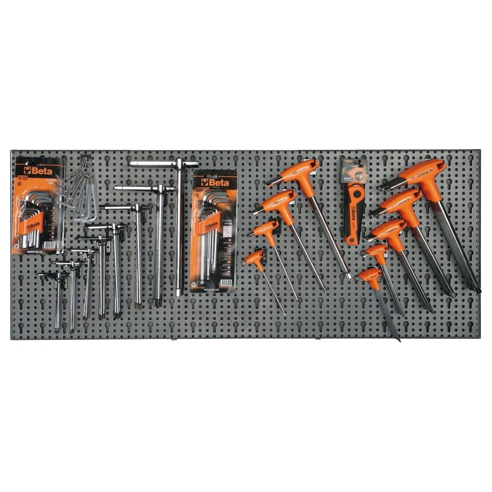 assortimento di 257 utensili con ganci senza pannello beta 6600 m/51