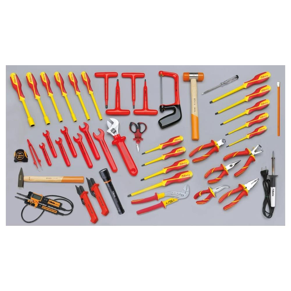 assortimento di 46 utensili per elettrotecnica beta 5980mq
