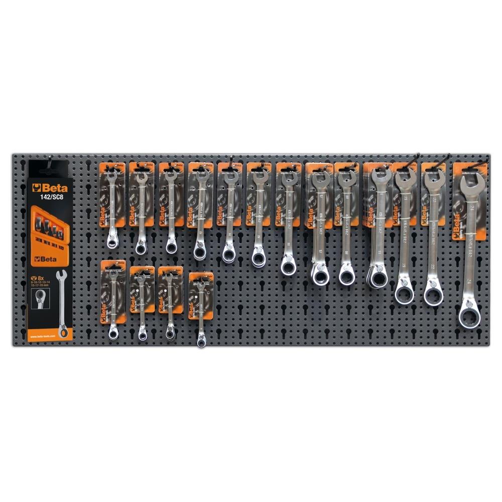 assortimento di 91 utensili, con ganci senza pannello beta 6600 m/40k