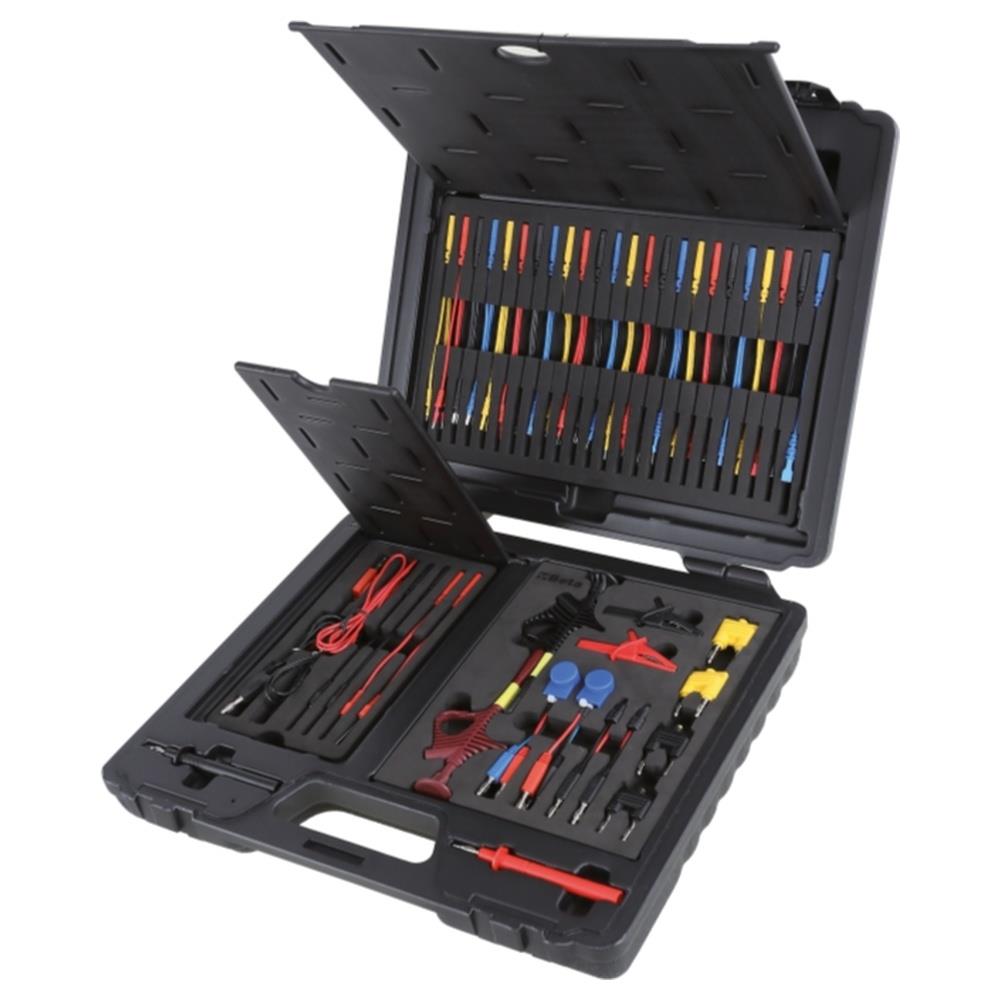 assortimento di 94 connettori per test su autovetture. utilizzabili con i principali strumenti di diagnosi. beta 1497/c94