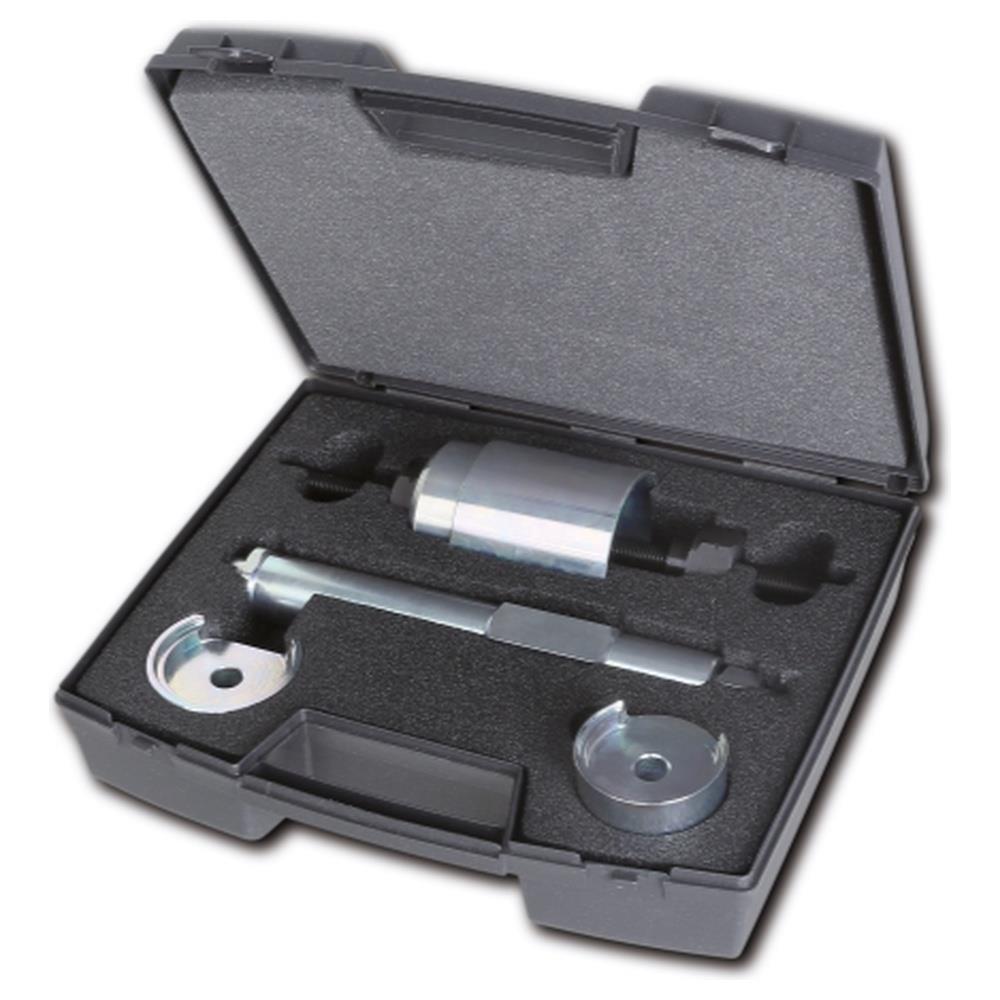assortimento di utensili per l'estrazione e l'introduzione dei silent block di fiat panda 4x4, panda metano e cross, fiat 500, ford ka e opel adam beta 1569/f