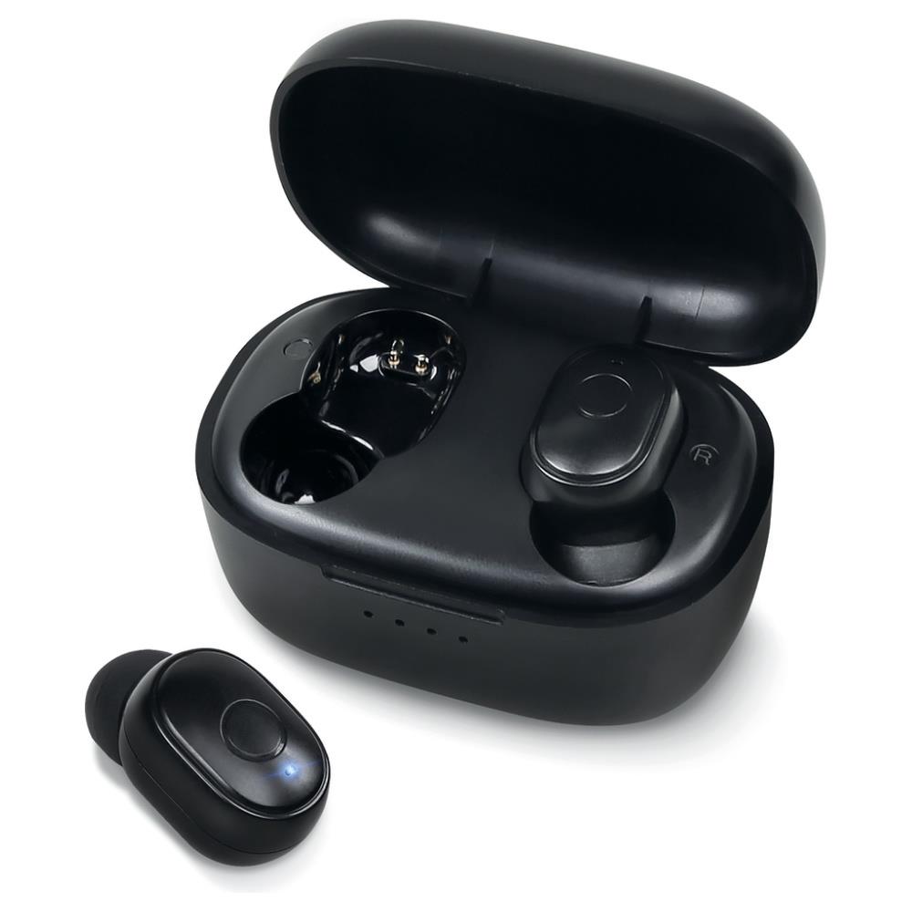 auricolari wireless bt v5.0, con microfono integrato, a ricarica magnetica, con base di ricarica con attacco usb-c betacollection 9549abw