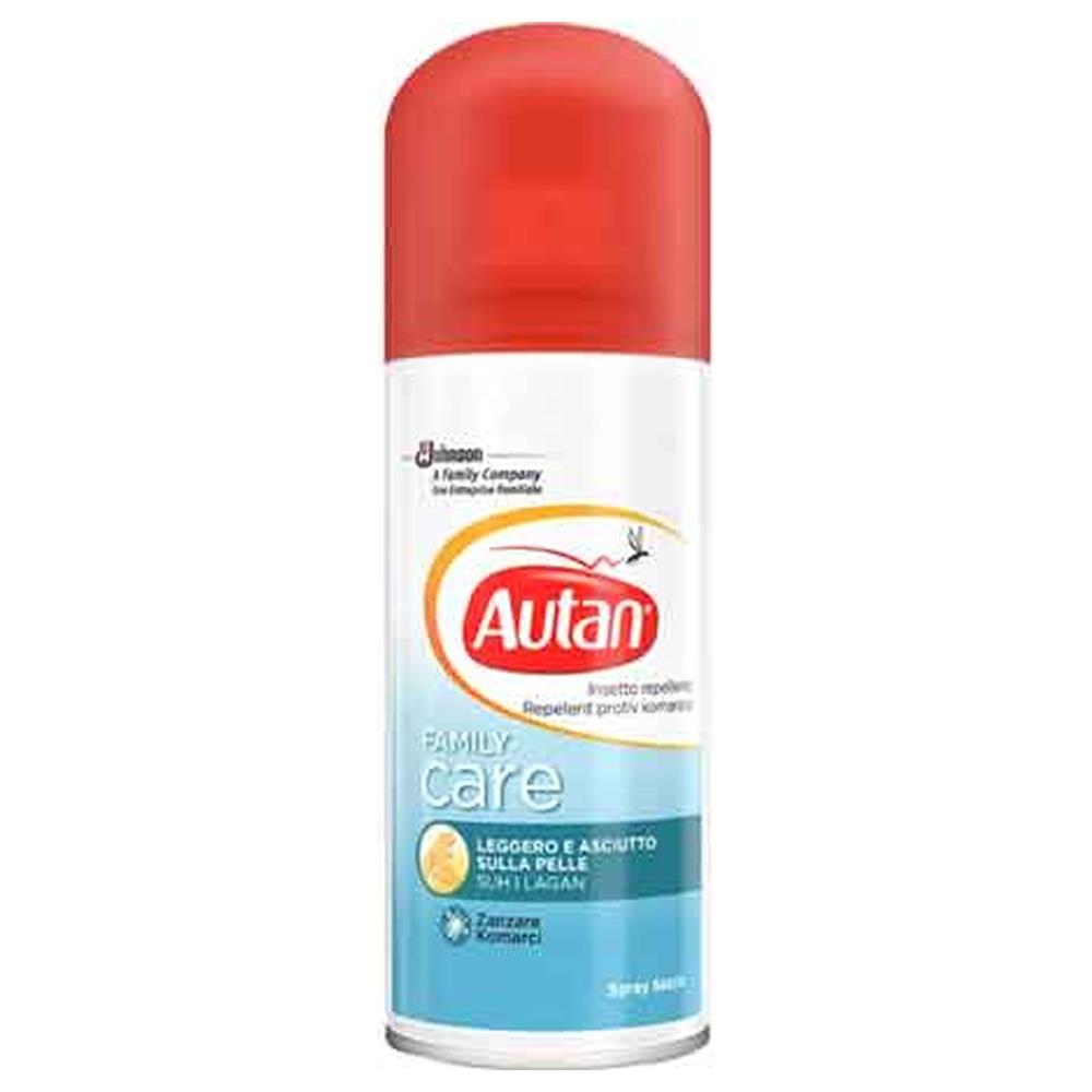 autan repellente per zanzare family care spray secco 100 ml