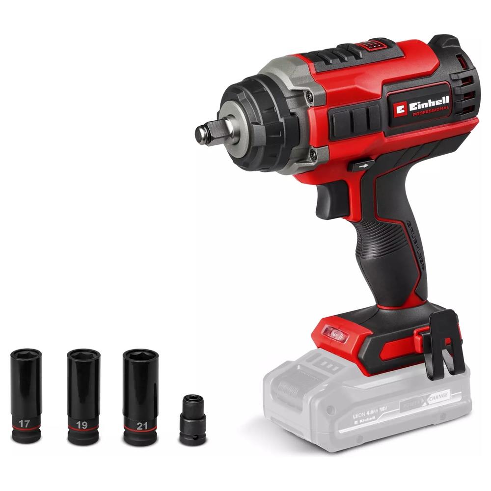 avvitatore einhell a impulsi a batteria impaxxo 18/450 - solo