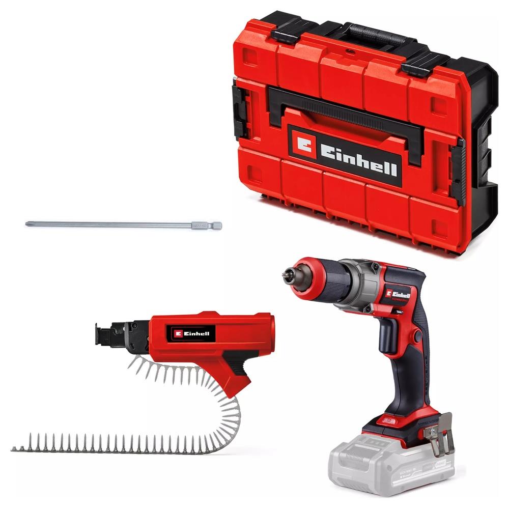 avvitatore einhell per cartonegesso a batteria tp-dy 18 li bl +magazi