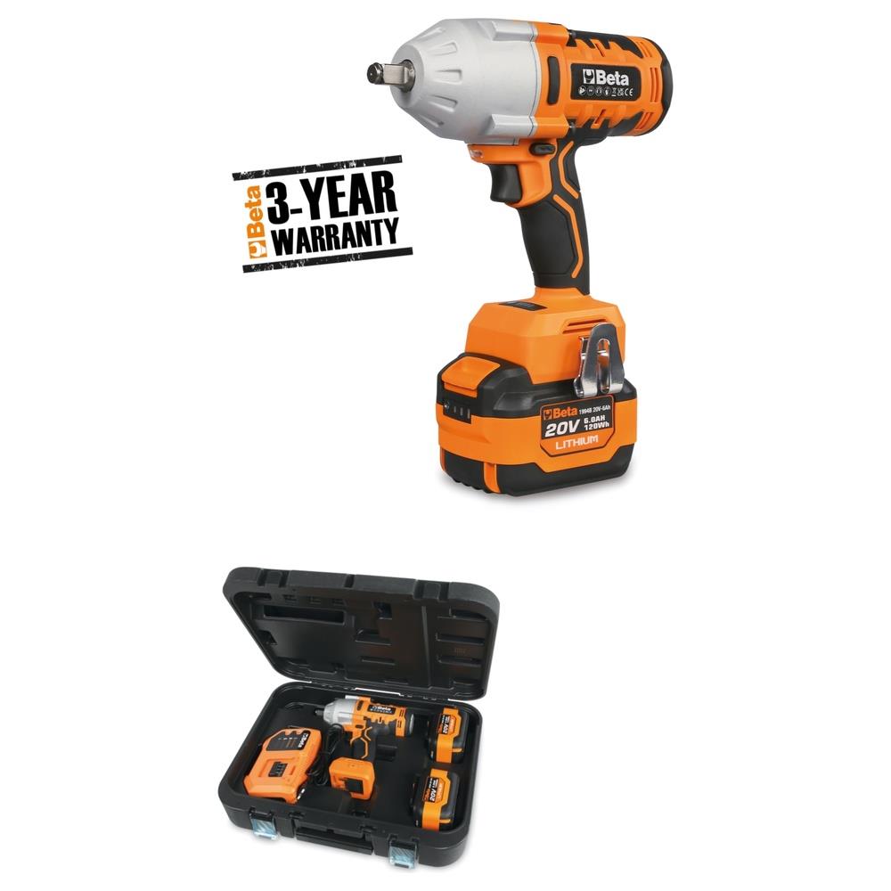avvitatore reversibile a batteria 20v brushless da 1/2" - 1200 nm beta 1984/k1200