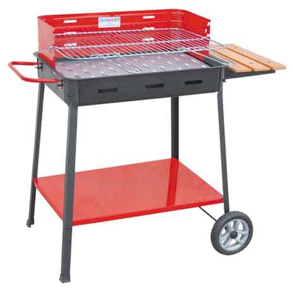 barbecue a carbonella supermax con appoggio 60x40x85h cm