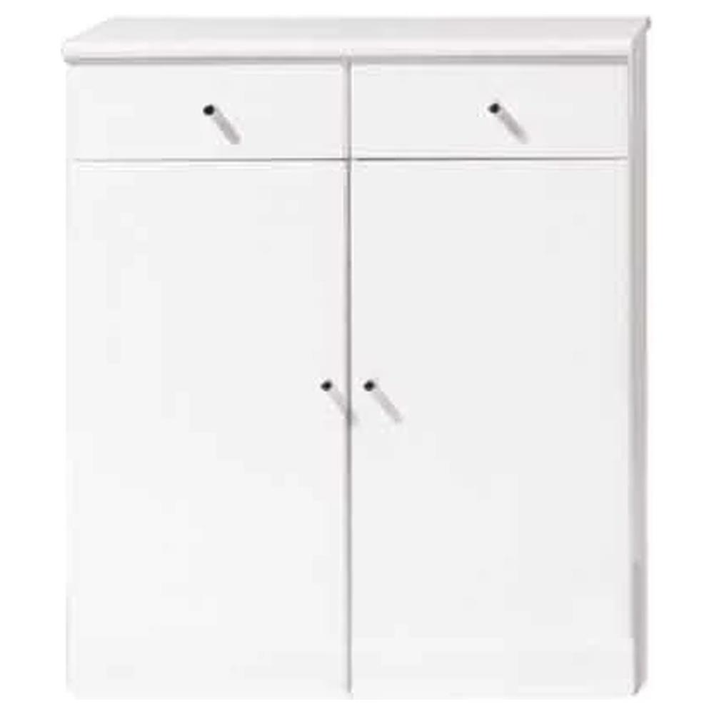 base doppia con cassetto bianca cm 68x36x80h