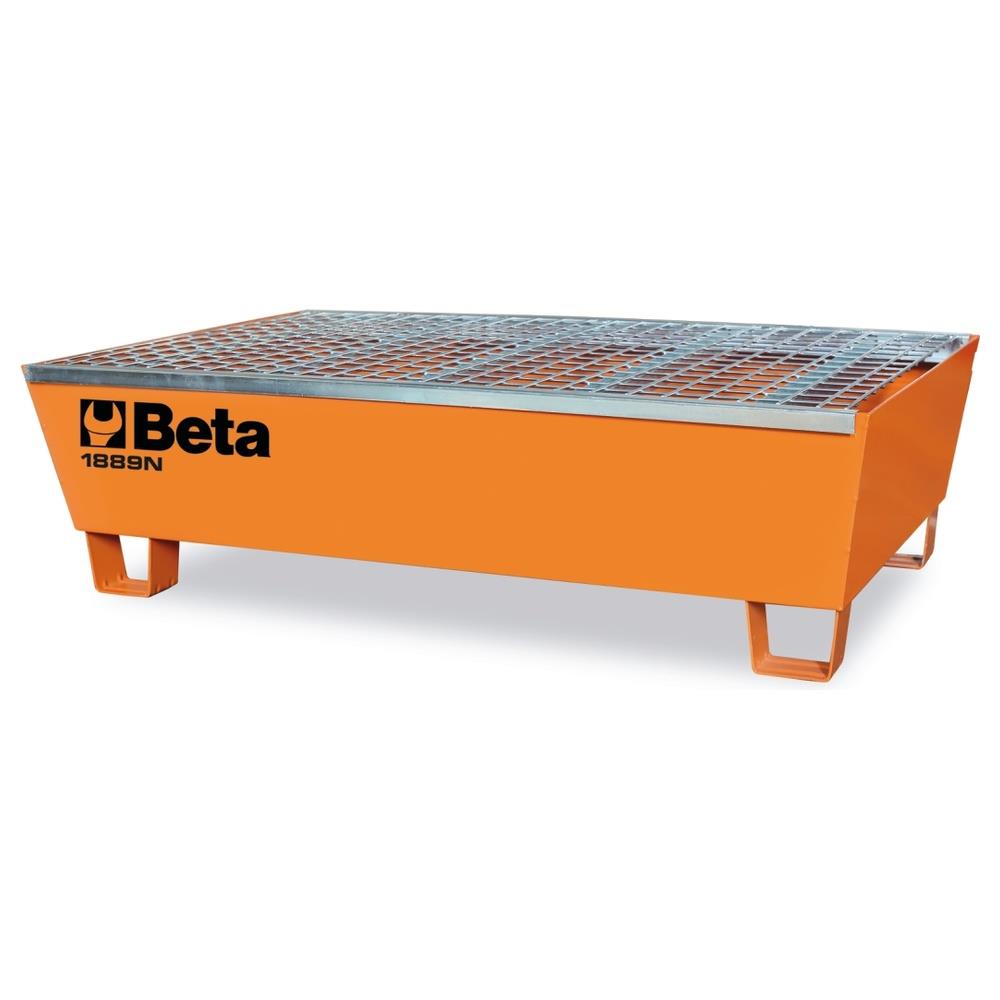 base in acciaio per movimentazione e stoccaggio di 2 fusti da 200 l beta 1889n
