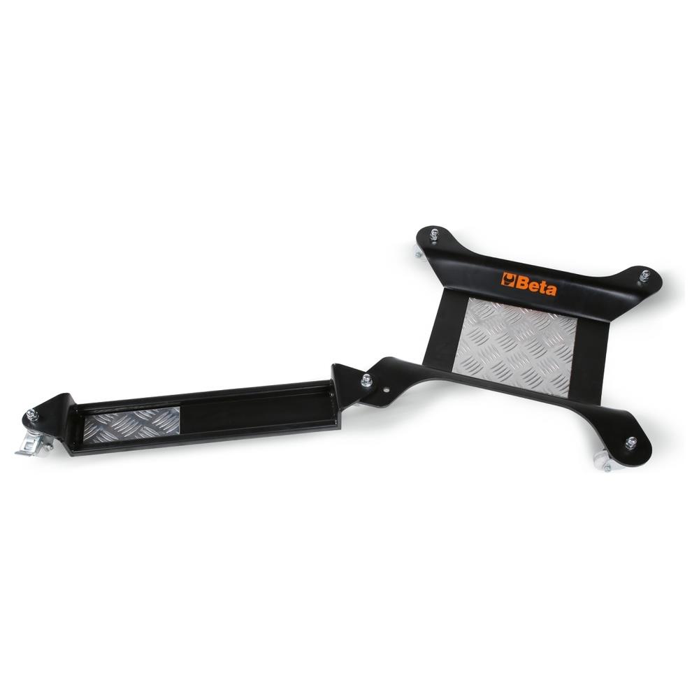 base mobile per cavalletto centrale o per ruota posteriore moto con estensione per cavalletto laterale beta 3054