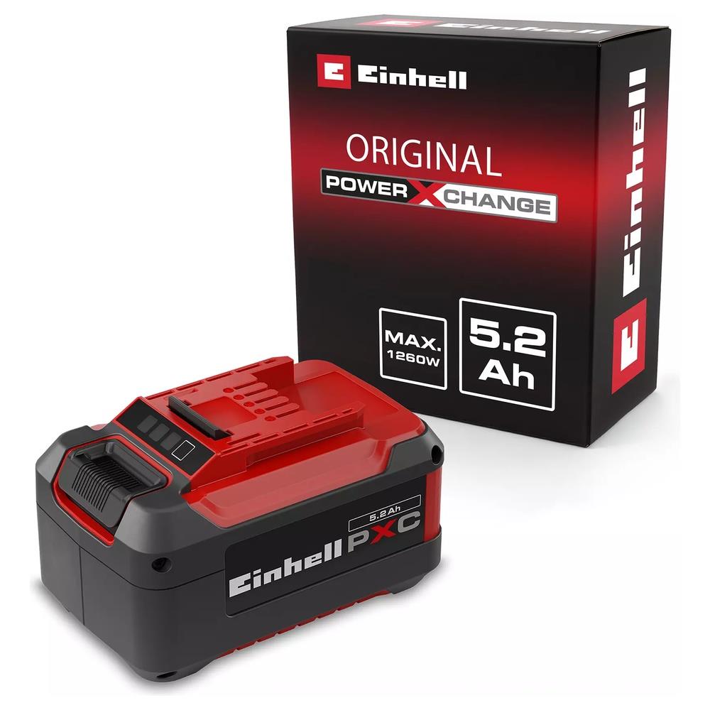 batteria einhell power x-change 18v - 5,2 ah plus