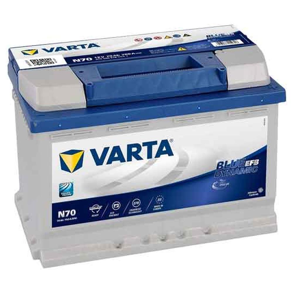 batteria per auto start&stop blue dynamic varta 80 ah dx - spunto 760a - mm 278x175x190h