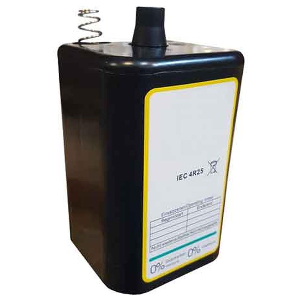 batteria per lampada lampeggiante 6v - lunga durata