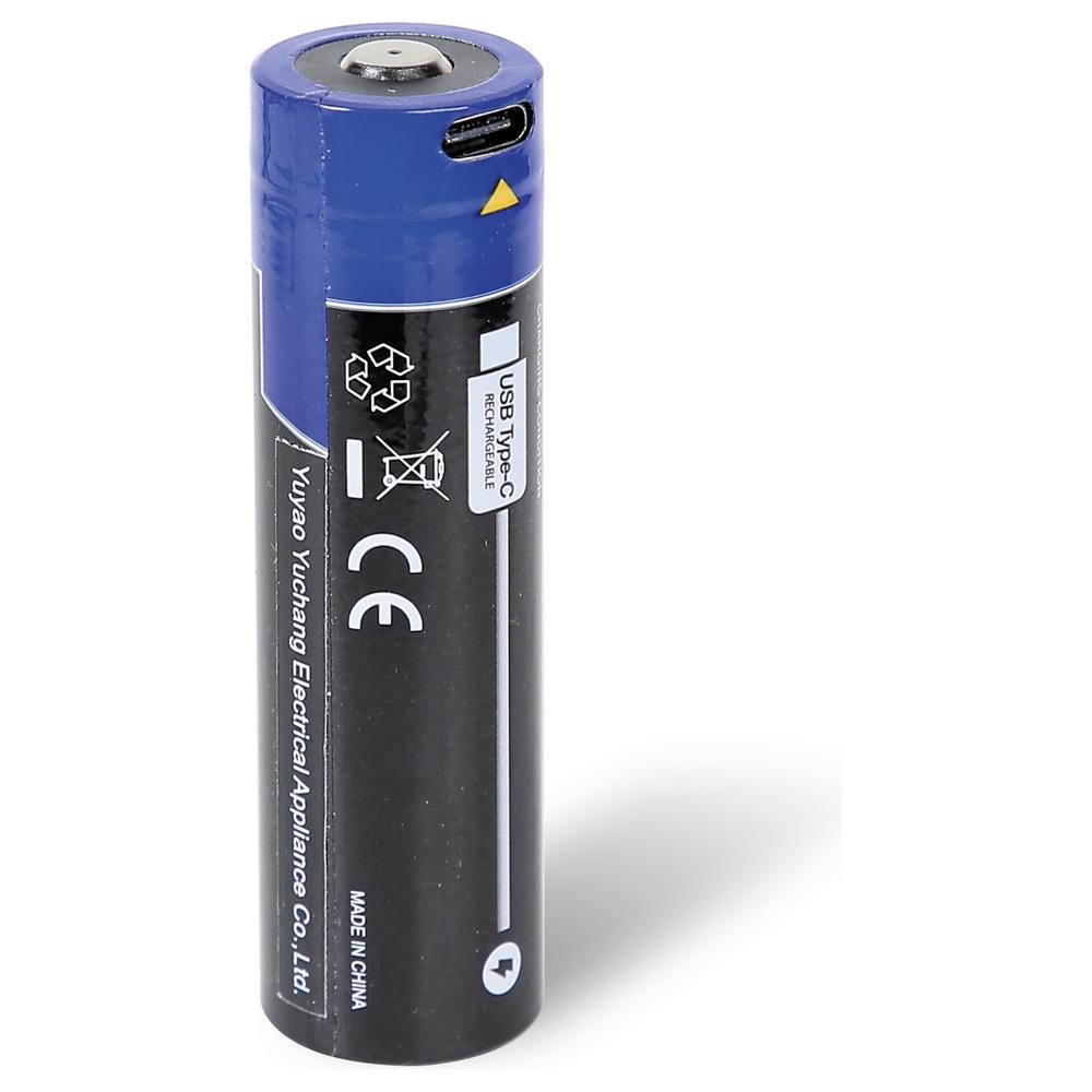 batteria ricaricabile con attacco usb-c per lampada sottocofano 1838e beta 1838e-bt
