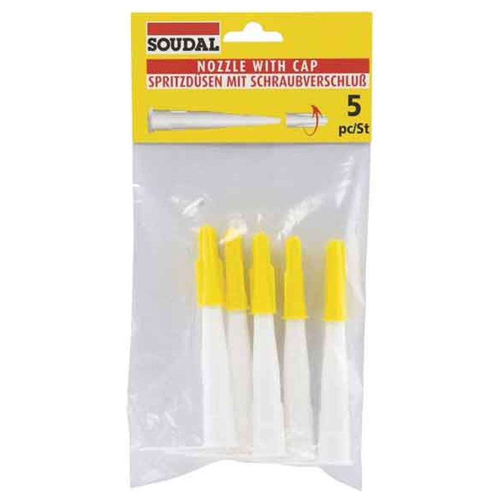 beccuccio di ricambio per cartucce silicone confezione 5 pezzi