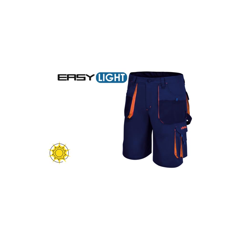 bermuda beta easy da lavoro leggeri, colore blu beta 7861b xs