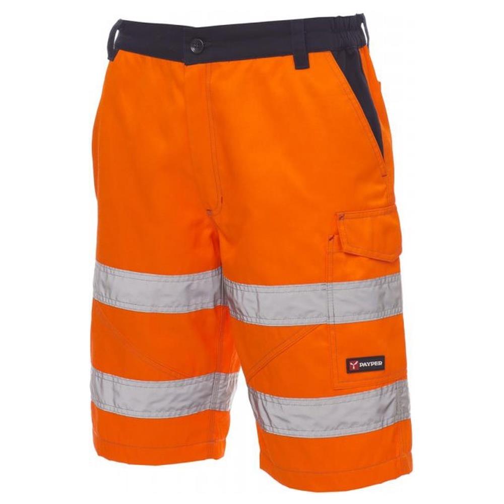 bermuda da lavoro payper craft arancione fluo/navy s