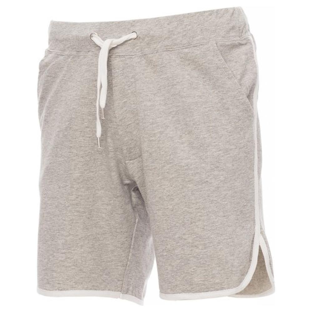 bermuda sportivo payper combat grigio melange/bianco s