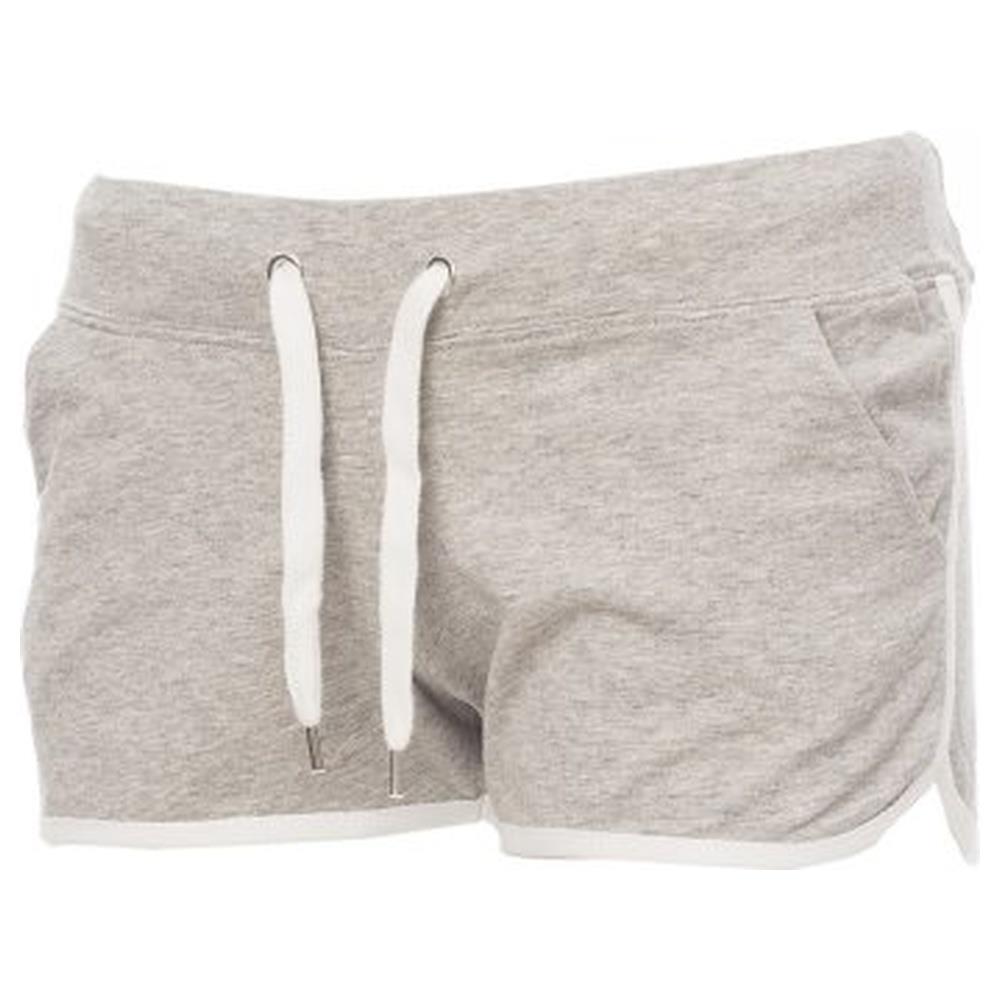 bermuda sportivo payper combat lady grigio melange/bianco s