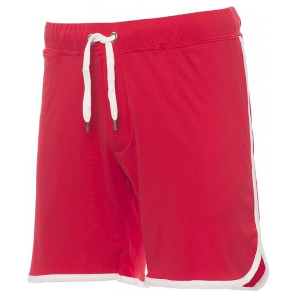 bermuda sportivo payper game rosso/bianco xxs