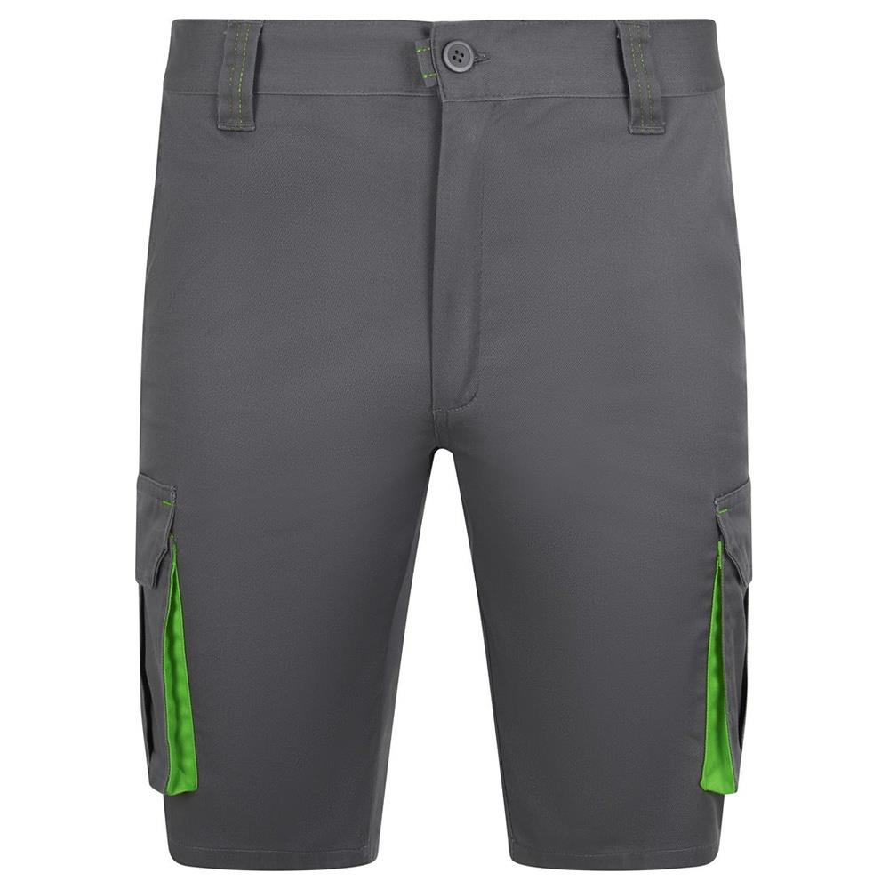 bermuda velilla elasticizzati multitasche tota cod 103034s grigio/chartreuse 34