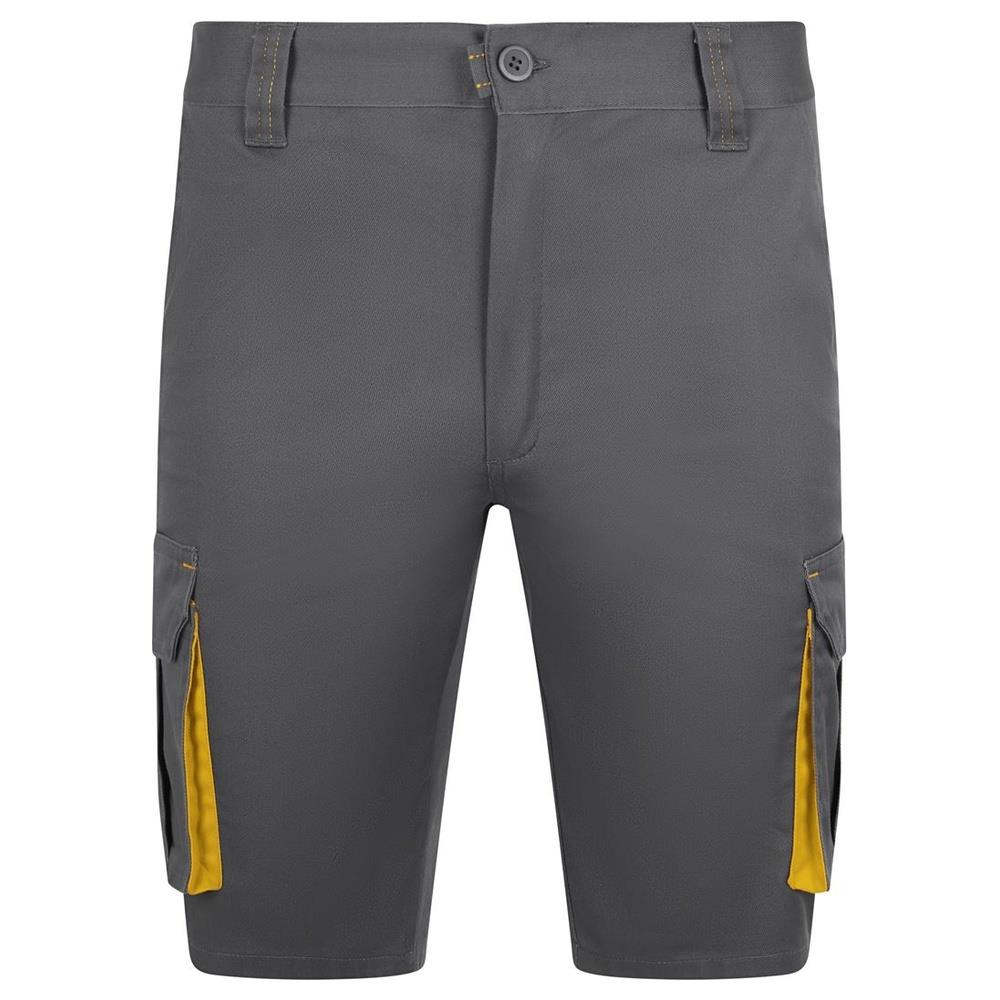 bermuda velilla elasticizzati multitasche tota cod 103034s grigio/giallo 34